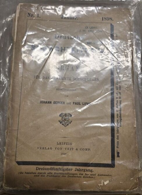 Deutsche Schachzeitung 8 from 1898 – 1 from 1899 - Image 2